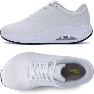 New AOV Womens Size 8.5 White Wide Toe Box Arch Support Orthotic Walking Shoes